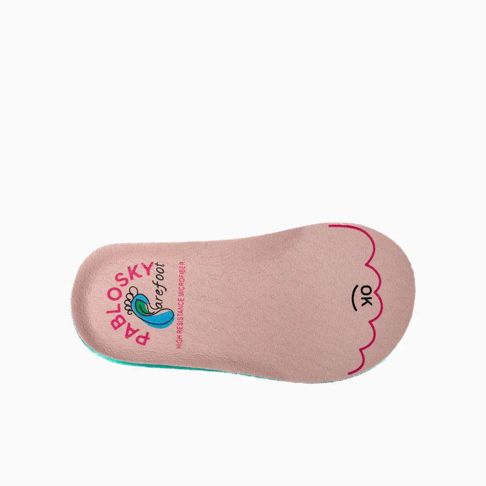 Pablosky Barefoot Sapatilha Lona Glitter Rainbow