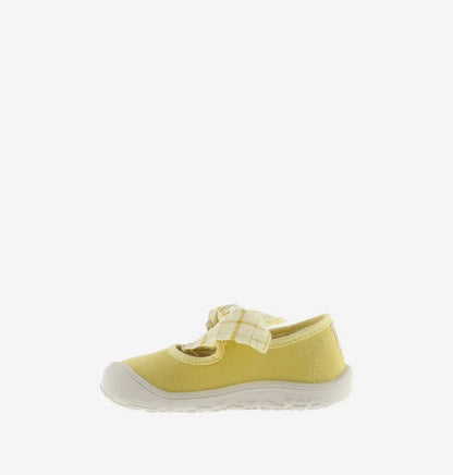 Victoria Barefoot BAILARINA LONA Amarelo com Laço