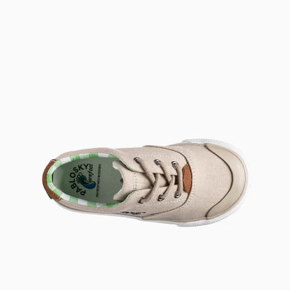 Pablosky Barefoot Sapatilha Lona Bege
