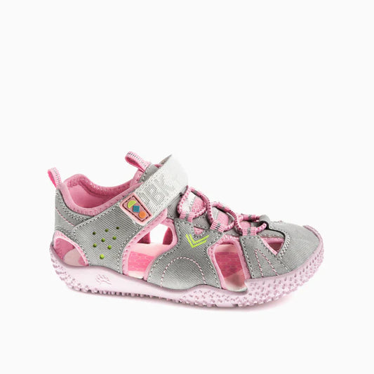 Pablosky Barefoot Sandália Grey/Pink - 985855