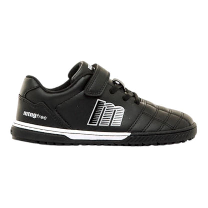 Sapatilhas desportivas pretas Mustang estilo barefoot para criança com fecho de velcro